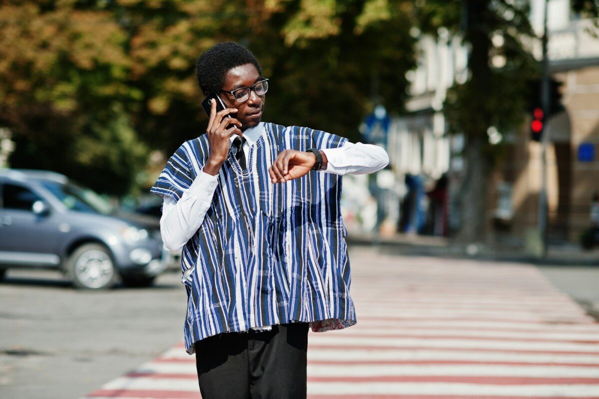 African man in traditional clothes